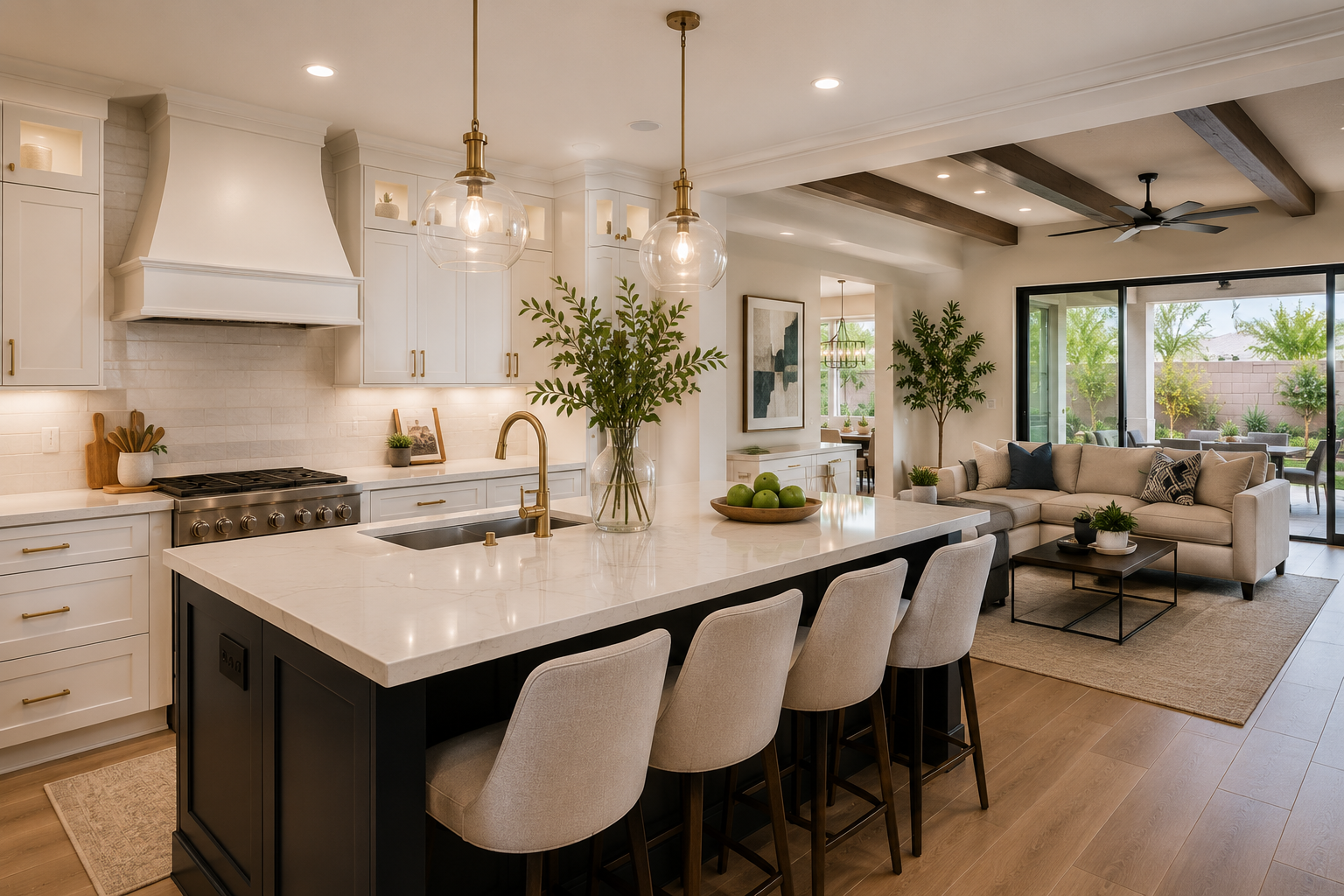 Remodeled Gilbert, Arizona home with updated kitchen and living space